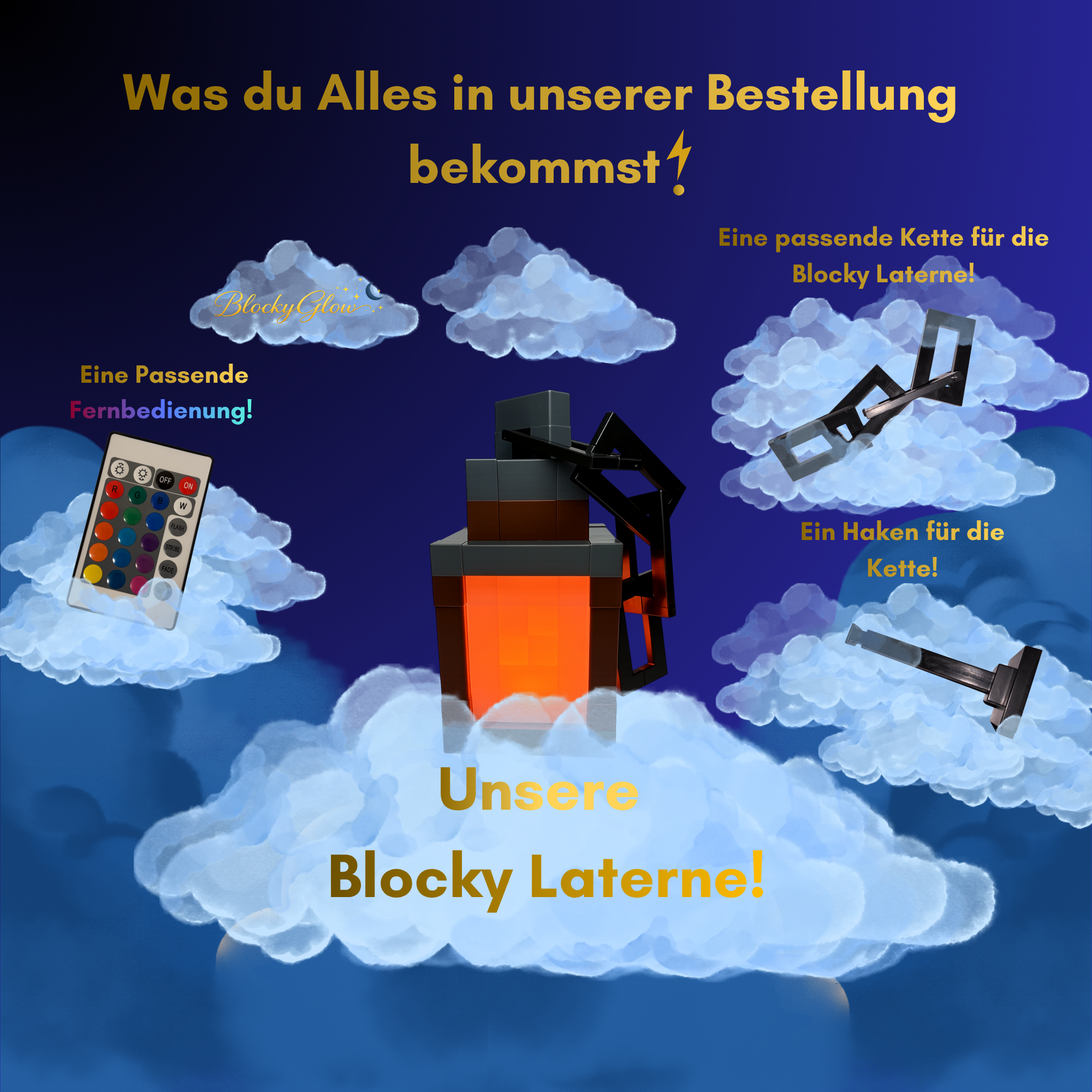 Blocky Laterne